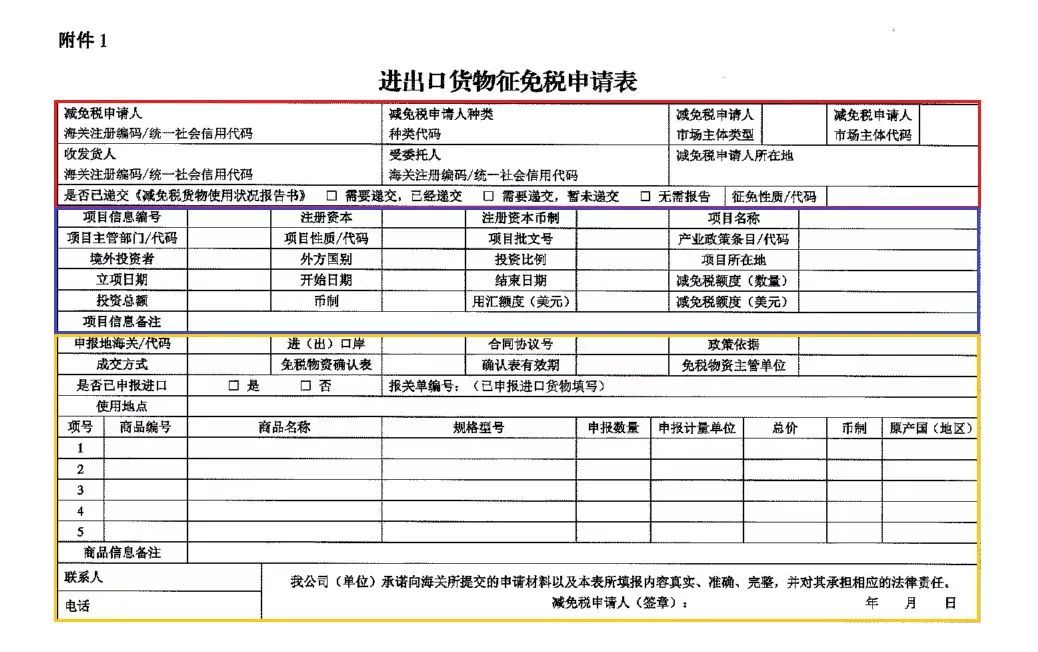 关税聚焦｜我为群众办实事——减免税申请表填报指南（上）(图1)