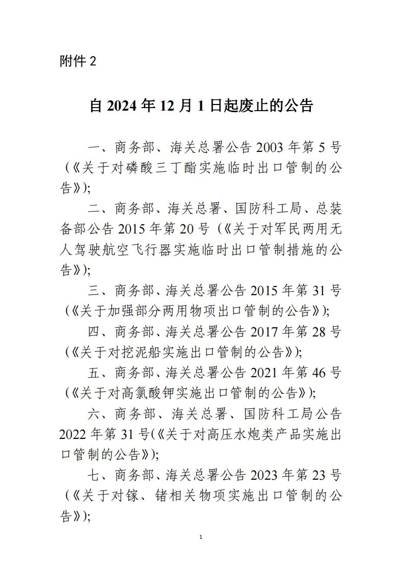 中国版ECCN来了，《两用物项出口管制清单》2024年12月生效(图5)